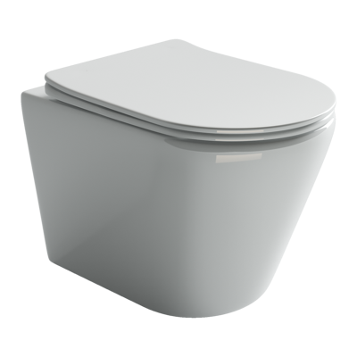 Подвесной унитаз с сиденьем Ceramicanova Highlight, белый арт. CN1804