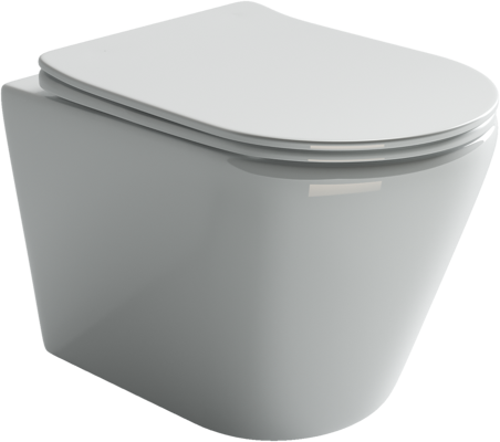 Подвесной унитаз с сиденьем Ceramicanova Highlight, белый арт. CN1804