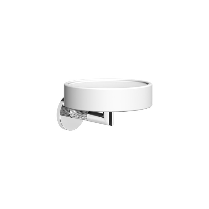 Мыльница настенная белая, Gessi Anello, хром арт. 63701#031