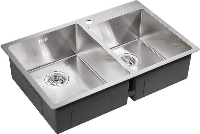 Мойка для кухни нержавеющая 780х510мм Paulmark HELFER, брашированная нерж.сталь - PM237851-BS