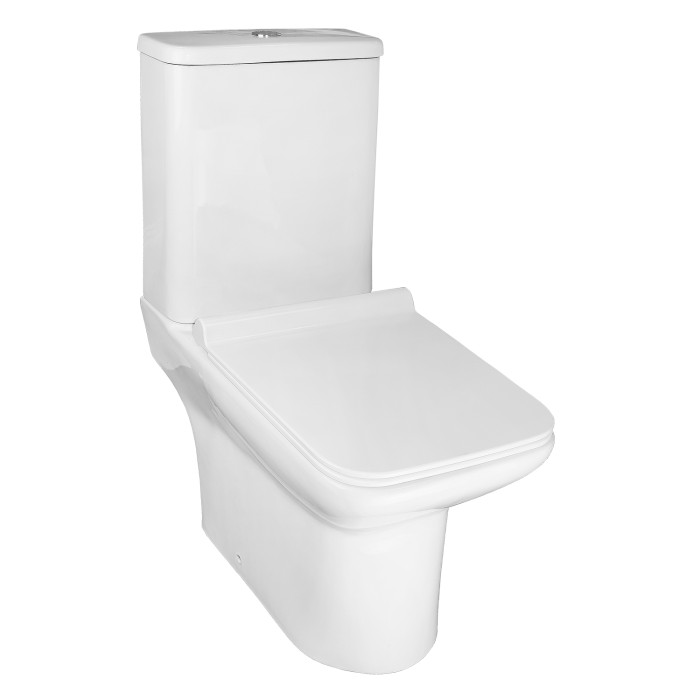 Унитаз-компакт 380х680х812 напольный, безободковый с быстросъемным сиденьем микролифт, Azario Glory арт. AZ-49