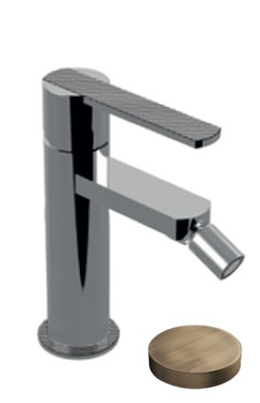 Cмеситель для биде однорычажный без донного клапана, Giulini Surf deluxe, бронза матовая арт. 5807/SCDLBROP