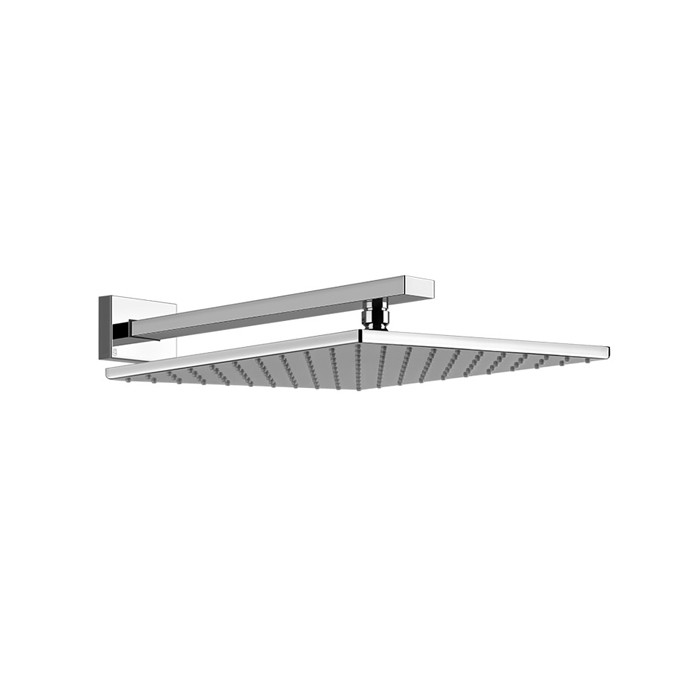 Верхний душ для настенного крепления 300x300мм, Gessi Rettangolo, хром арт. 15185#031