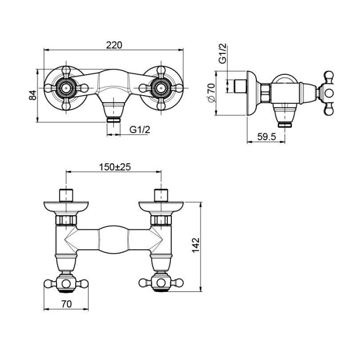 Fima Carlo Frattini Смеситель для душа, Elizabeth, F5085/1CR цвет: хром