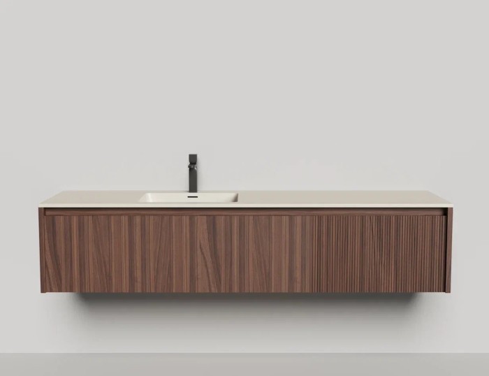 Подвесная тумба domino 1800, шпон, onda, Salini арт. 27D218ON