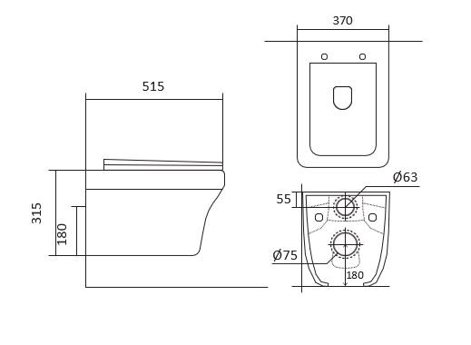 Унитаз подвесной, безободковый, с механизмом плавного закрывания Aquatek Амадео арт. AQ1163-00