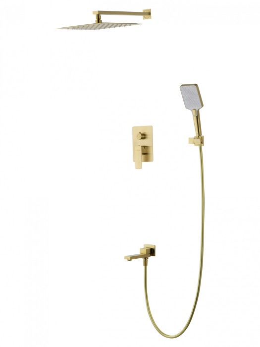 Душевая система встраиваемая, Wonzon &amp; Woghand Edge, WW-88939003-BG цвет: золото
