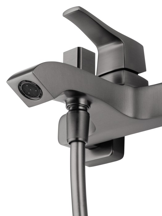 Смеситель для ванны с душем, Wonzon & Woghand Flex, WW-88037072-BGM цвет: графит