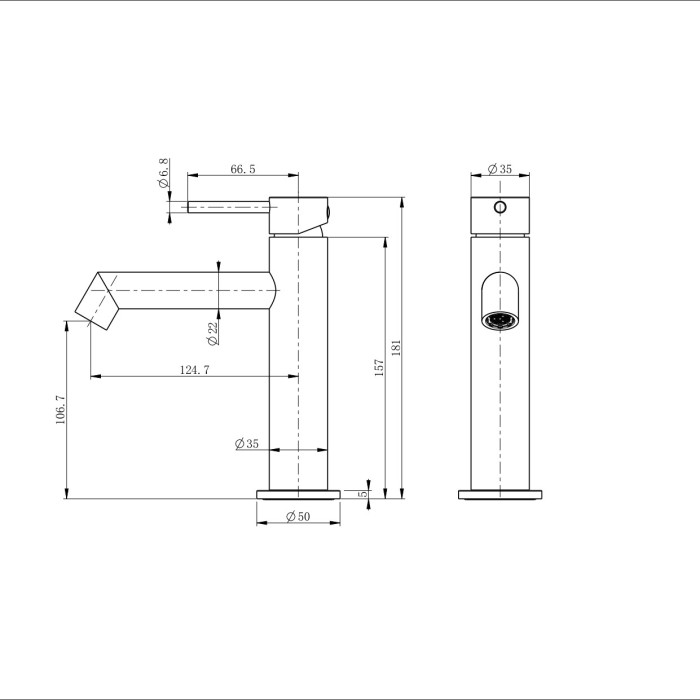 Смеситель для раковины, Wonzon & Woghand, WW-H1063-MW цвет: белый