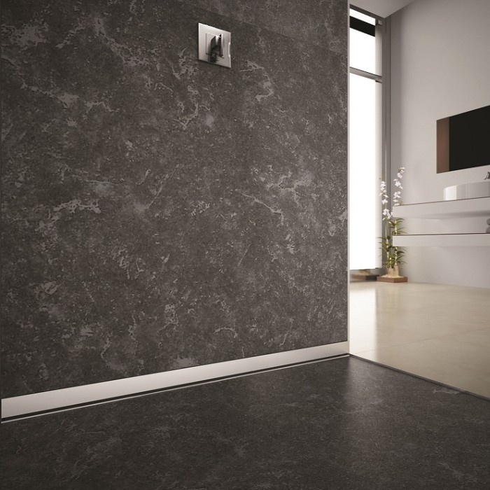 Душевой лоток BERGES WALL 600 пристенный, матовый хром, S-сифон D50 H60, арт.090156