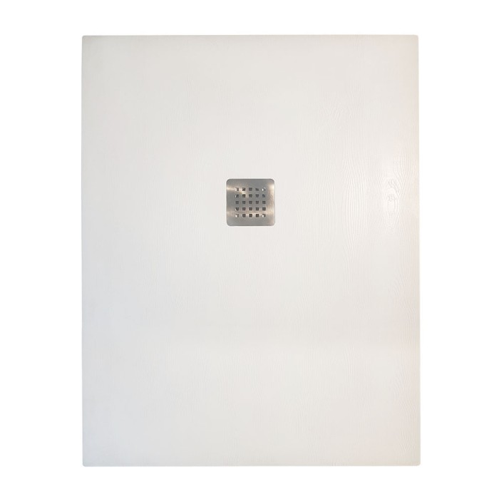 Душевой поддон 1000x800x30, Veconi Tezeo stone, искусственный камень, белый арт. TZW21-108-R1