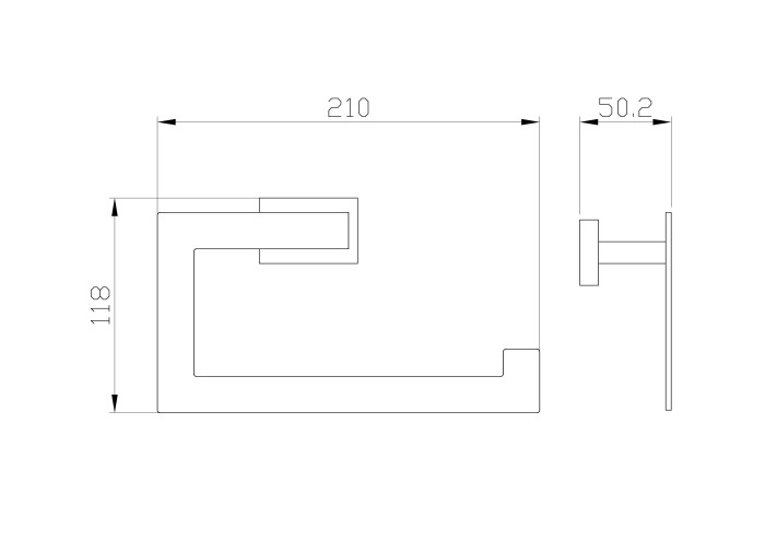 Кольцо для полотенец, Wonzon & Woghand Flat, WW-9713 цвет: хром