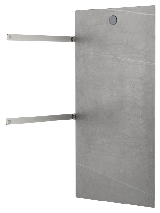 Полотенцесушитель электрический с каменной плитой Серый мрамор, Wonzon & Woghand Stuttgart, WW-A502-BR цвет: никель