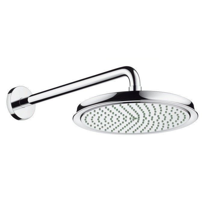 Верхний душ 270 с настенным кронштейном Raindance Classic Hansgrohe, хром арт. 27424000