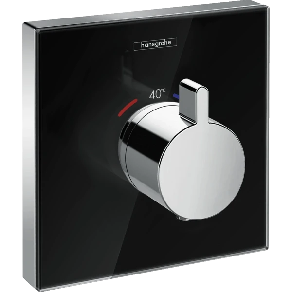 Термостат для душа HighFlow скрытого монтажа на 1 потребителя, Hansgrohe ShowerSelect, черный/хром арт. 15734600
