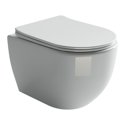 Подвесной унитаз с сиденьем Ceramicanova Mia, белый арт. CN1805