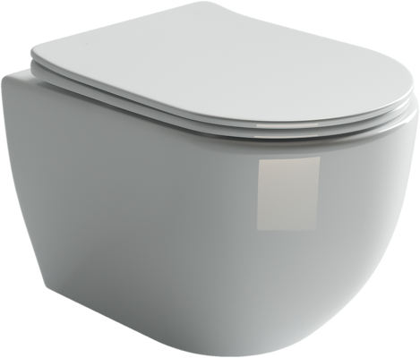 Подвесной унитаз с сиденьем Ceramicanova Mia, белый арт. CN1805