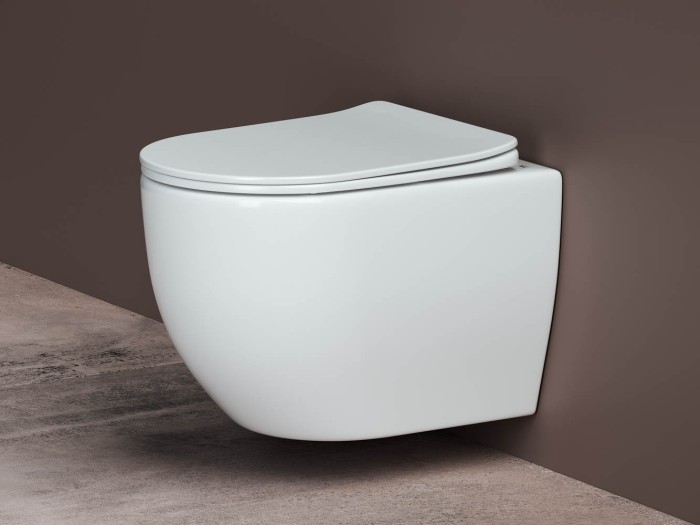 Подвесной унитаз с сиденьем Ceramicanova Mia, белый арт. CN1805