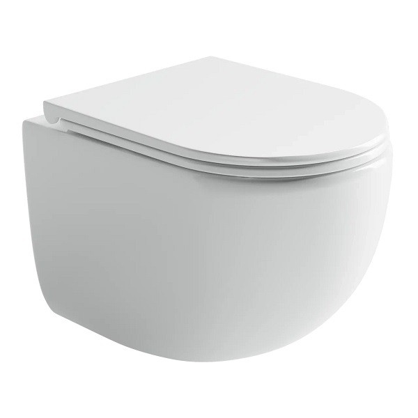 Подвесной унитаз с сиденьем Ceramicanova Up, белый арт. CN4007
