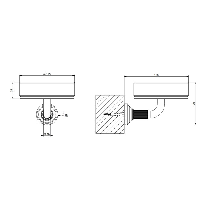 Мыльница подвесная, Gessi Venti20, белый, фурнитура хром арт. 65401#031