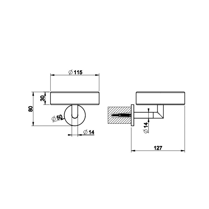 Мыльница настенная черная, Gessi Anello, хром арт. 63702#031
