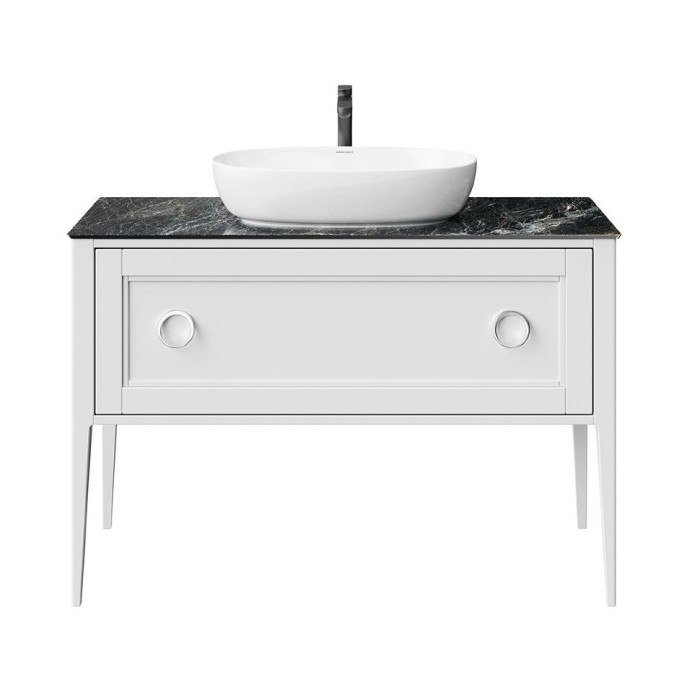 Тумба напольная 1+1 ящик 120см, Plaza classic Kerama Marazzi, белый - PL.CN.120.1+1\WHT.M