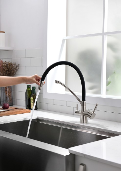 Смеситель для кухни  Paulmark SIEGEN, никель - Si213111-NI