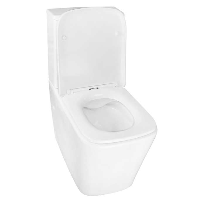 Унитаз-компакт 385х623х792 напольный, безободковый с быстросъемным сиденьем микролифт, Azario Rise арт. AZ-68D