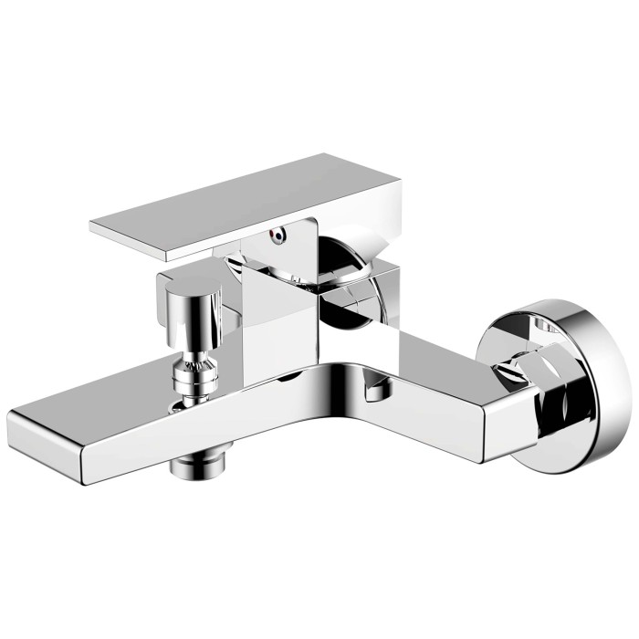 Смеситель для ванны и душа с ручным душем, керамический картридж, хром, Azario Eddie арт. AZ-WQY238207C