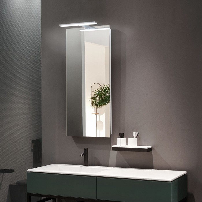 Зеркало 400х1025 c подсветкой и диммером, сенсор выкл, светильник в комплекте, Azario Люмьер - LED-00002518