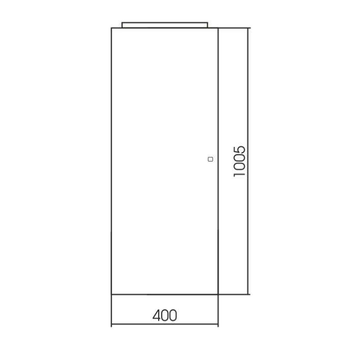 Зеркало 400х1025 c подсветкой и диммером, сенсор выкл, светильник в комплекте, Azario Люмьер - LED-00002518