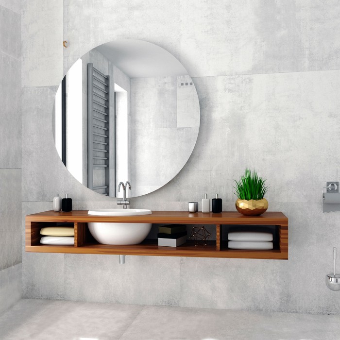 Зеркало Саванна D1000 c подсветкой и диммером, сенсор выкл, Azario Алмина - LED-00002465