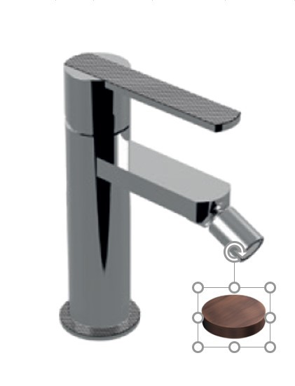 Cмеситель для биде однорычажный без донного клапана, Giulini Surf deluxe, матовая медь арт. 5807/SCDLVROP