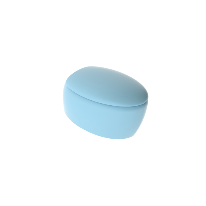 Чаша подвесного унитаза голубой матовый, GSG Ceramic Design Touch, TOWCSOSC023