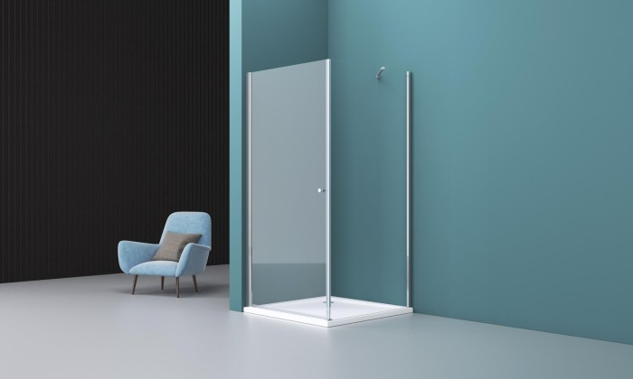 Душевой уголок 90x195 BelBagno, глянцевый хром, Etna арт. ETNA-AH-1-90/100-C-Cr