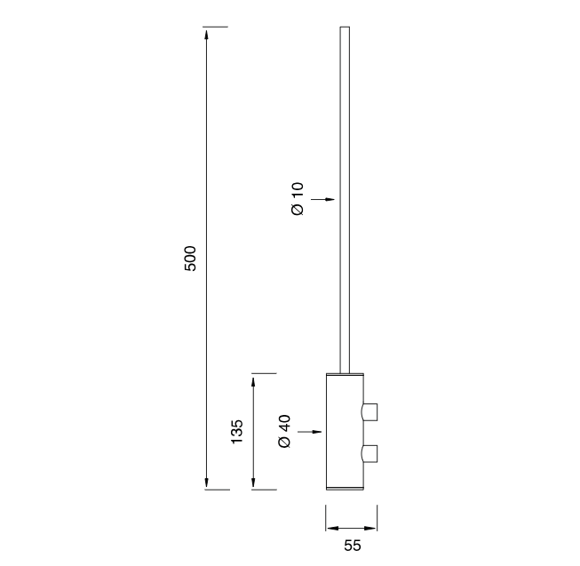 Ершик подвесной CeaDesign цвет сатинированная сталь арт. POS06 S