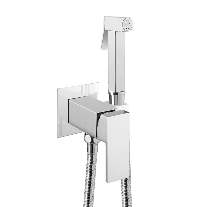 Гигиенический душ со смесителем, Giulini Shut off, хром арт. SH20/P