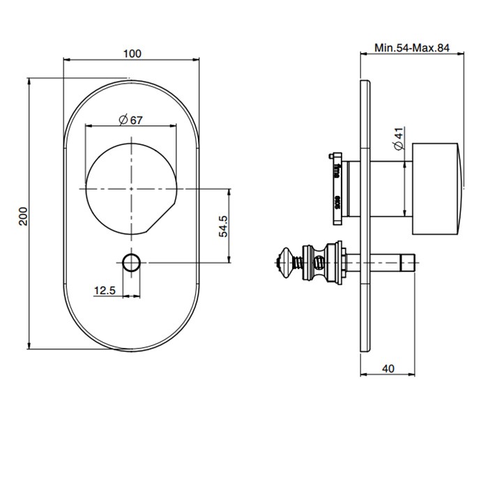 Fima Carlo Frattini Смеситель для душа встроенный, с переключателем на 2 источника, So, F3189X2CR цвет: хром