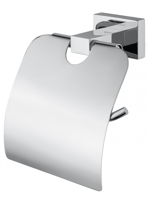 Держатель для туалетной бумаги с крышкой, Wonzon &amp; Woghand Flat, WW-9726 цвет: хром