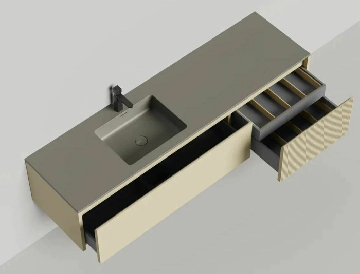 Подвесная тумба domino 1800, эмаль, под встраиваемую, Salini арт. 27D118IN