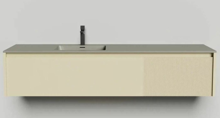 Подвесная тумба domino 1800, эмаль, под встраиваемую, Salini арт. 27D118IN