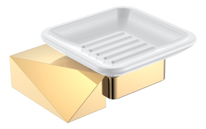 Настенная мыльница gold, Boheme New venturo - 10313-G