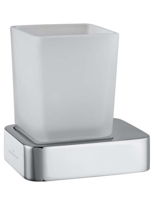 Стакан для зубных щеток с держателем, Wonzon & Woghand Lotte, WW-8321 цвет: хром