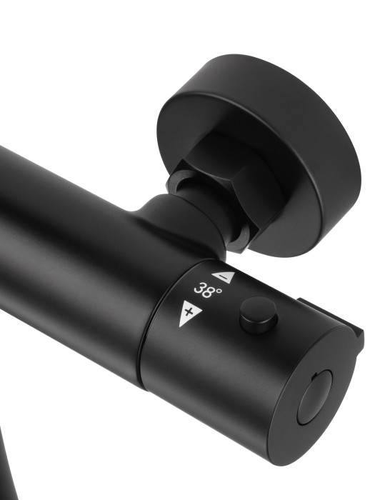 Смеситель для душа с термостатом, Wonzon & Woghand Inn, WW-B2065-A-MB цвет: черный