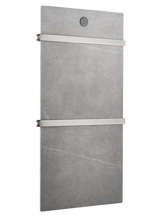 Полотенцесушитель электрический с каменной плитой Серый мрамор, Wonzon &amp; Woghand Stuttgart, WW-A502-GM цвет: графит