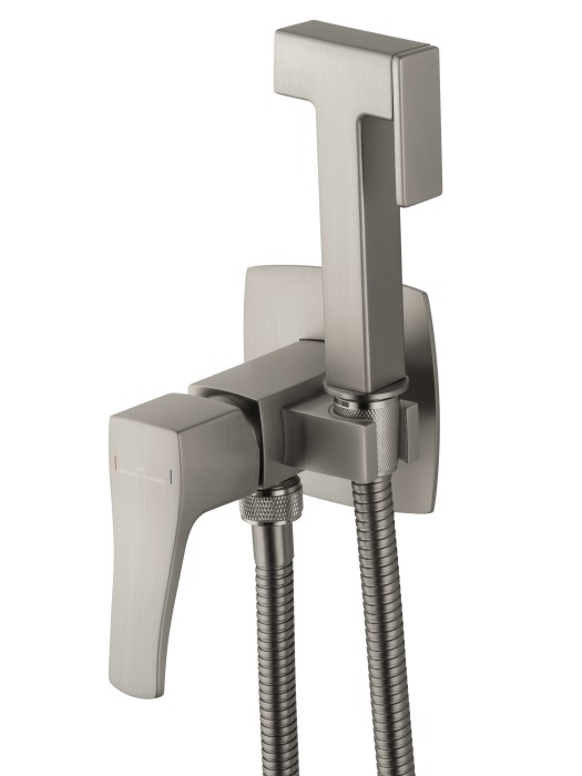 Смеситель с гигиеническим душем встраиваемый, Wonzon & Woghand Flex, WW-88829072-BN цвет: никель