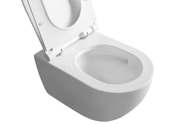 Унитаз подвесной безободковый, Wonzon & Woghand Nile, WW-UP2210-GW цвет: белый
