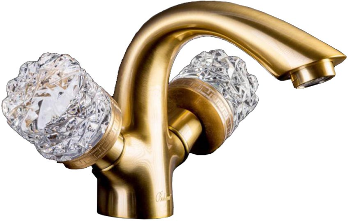 Смеситель для раковины, бронза, Crystal Boheme 311-CRST