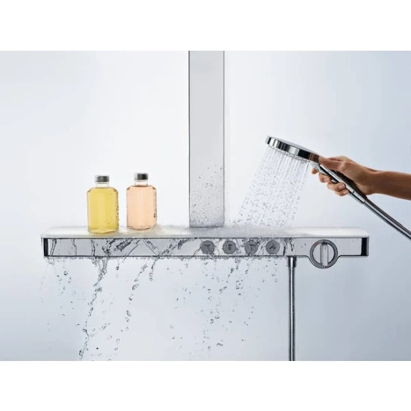 Душевая система с термостатом Rainmaker Select Hansgrohe, белый, хром арт. 27029400