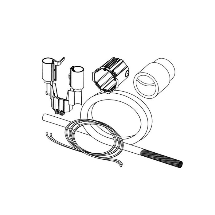 Комплект подключения пневматической панели смыва для бачка octa, flushpoint TECE арт. 9240977